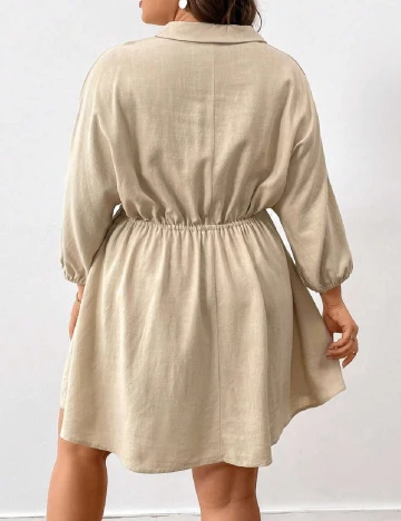 Rochie scurta SHEIN CURVE, crem