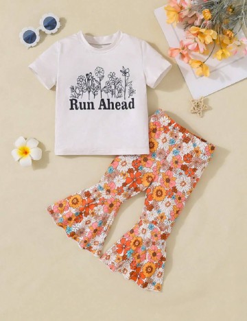 
						Compleu Shein Kids, floral print