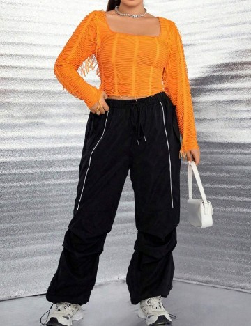 
						Top SHEIN CURVE, portocaliu
