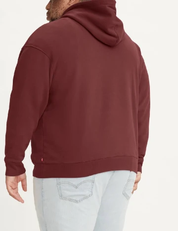 Hanorac Levi S Plus Size, visiniu Rosu