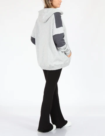Hanorac Oversize American Eagle, gri Gri