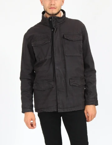 Jacheta American Eagle, negru Negru
