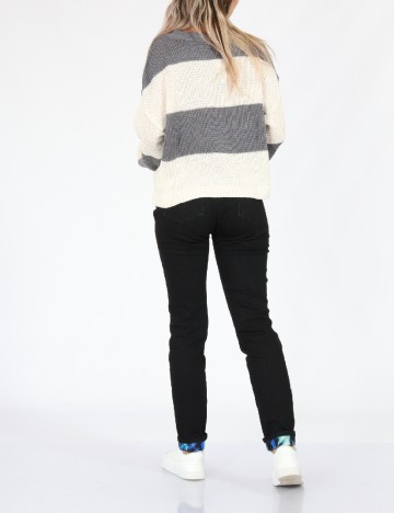 Pulover American Eagle, alb/gri