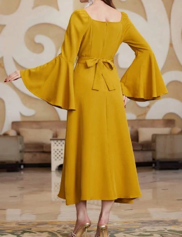 Rochie lunga SHEIN, mustar