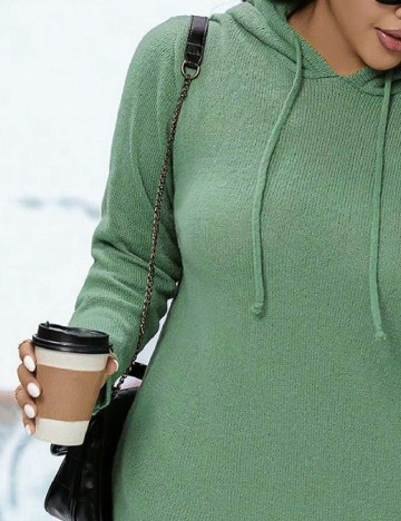Rochie scurta SHEIN CURVE, verde