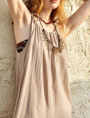 Salopeta SHEIN, crem