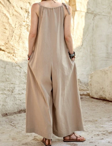 Salopeta SHEIN, crem