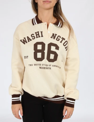 Bluza Oversize SHEIN, crem