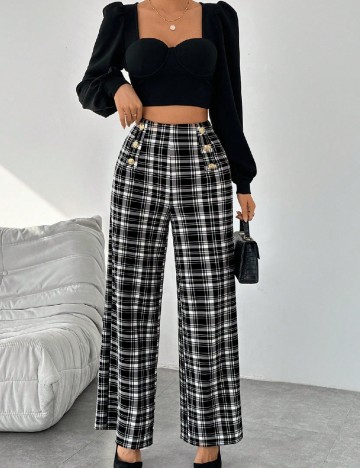 
						Pantaloni SHEIN, negru