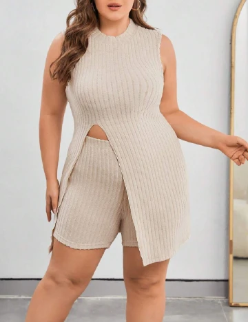 Compleu SHEIN CURVE, crem