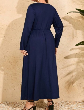 Rochie lunga SHEIN CURVE, bleumarin