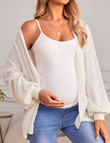 Cardigan SHEIN Maternity, ecru