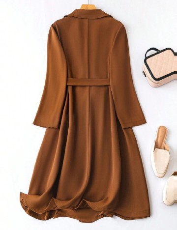 Trench SHEIN CURVE, maro