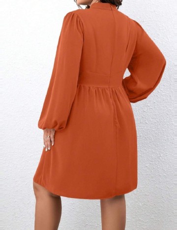 Rochie scurta SHEIN CURVE, portocaliu