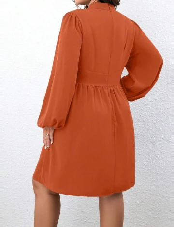 Rochie scurta SHEIN CURVE, portocaliu