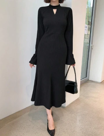 Rochie medie Dazy, negru Negru