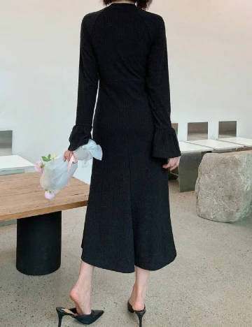 Rochie medie Dazy, negru Negru