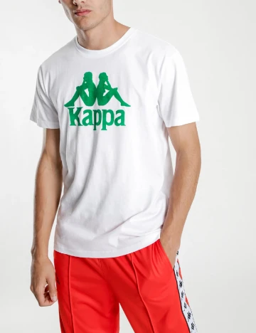Tricou Kappa, alb Alb
