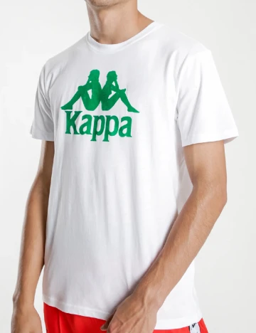 Tricou Kappa, alb Alb