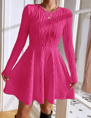 Rochie scurta SHEIN, roz Roz