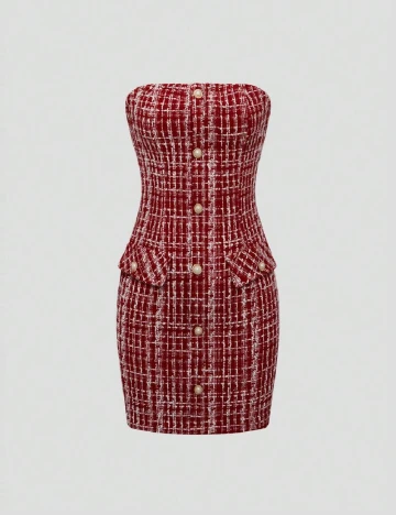 Rochie scurta SHEIN, visiniu