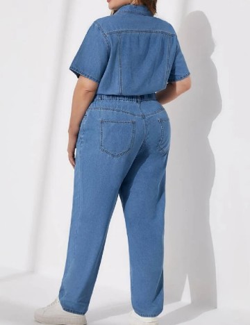 Salopeta SHEIN CURVE, albastru