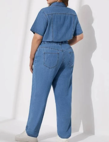 Salopeta SHEIN CURVE, albastru