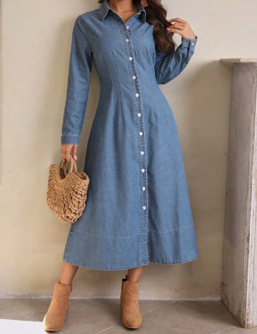 
						Rochie medie SHEIN, albastru