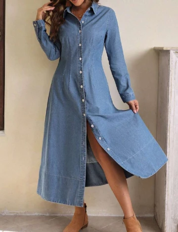 Rochie medie SHEIN, albastru