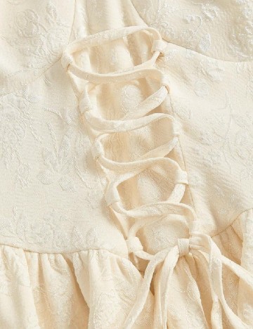 Rochie scurta SHEIN, crem