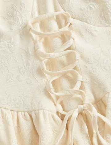 Rochie scurta SHEIN, crem