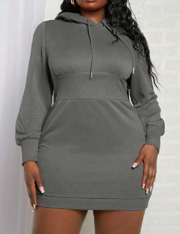 
						Rochie scurta SHEIN CURVE, gri