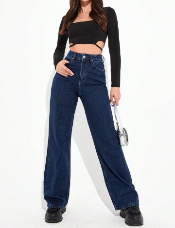 
						Blugi SHEIN, albastru