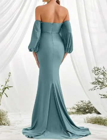 Rochie lunga Faeriesty, turcoaz