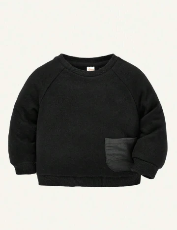 Bluza Shein Kids, negru