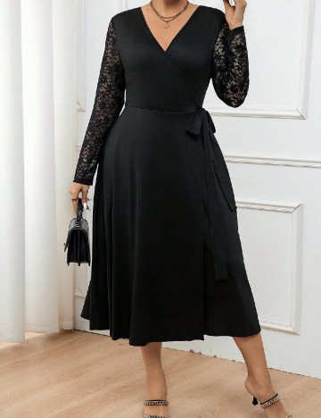 Rochie medie SHEIN CURVE, negru