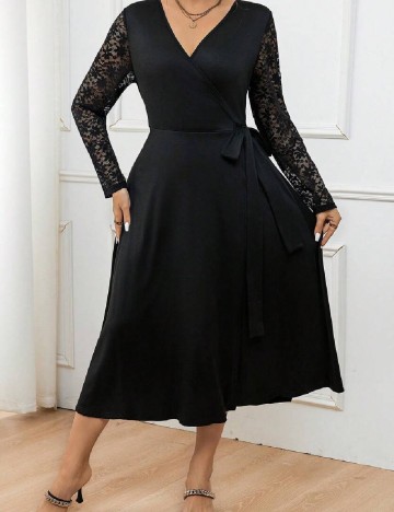 Rochie medie SHEIN CURVE, negru