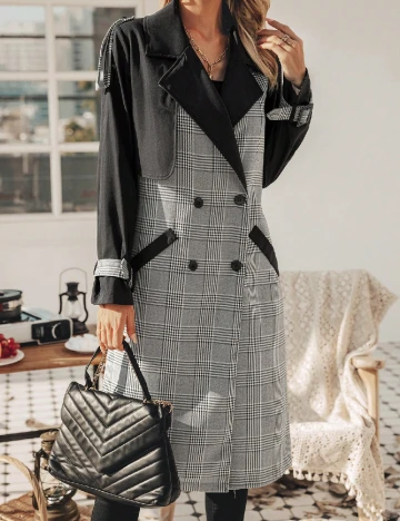 Trench SHEIN, gri Gri