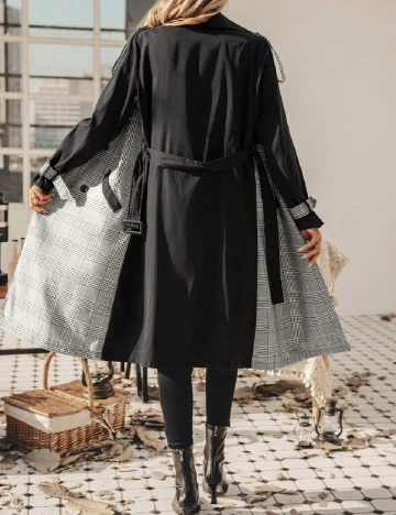 Trench SHEIN, gri Gri