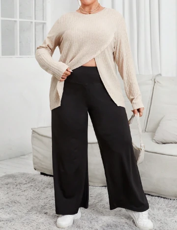 Bluza SHEIN CURVE, crem Crem