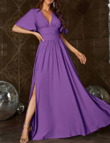 Rochie lunga Faeriesty, mov