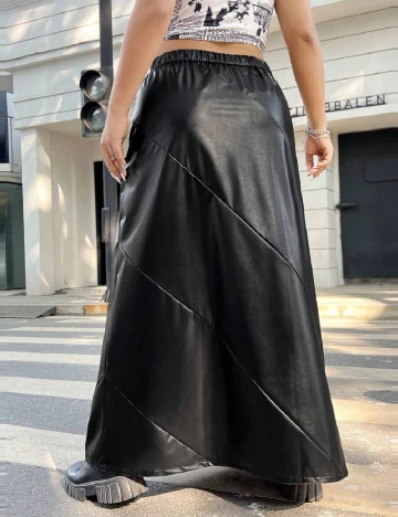 Fusta SHEIN CURVE, negru Negru