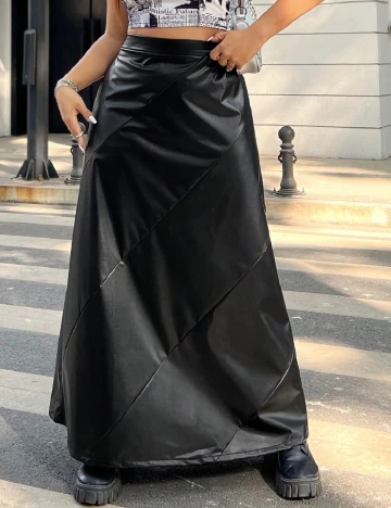 Fusta SHEIN CURVE, negru Negru