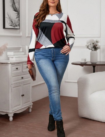 
						Bluza SHEIN CURVE, mix culori