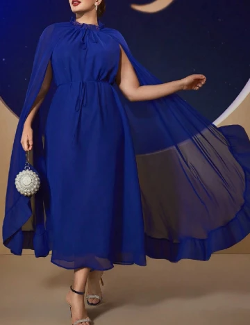 Rochie medie SHEIN CURVE, albastru Albastru