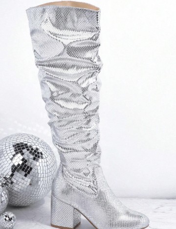 Cizme SHEIN, argintiu