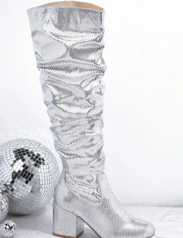 Cizme SHEIN, argintiu