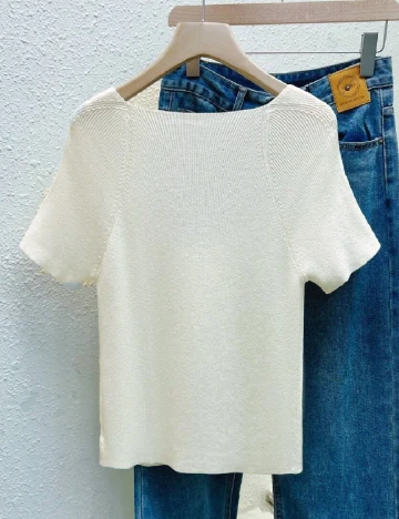 Bluza SHEIN CURVE, crem