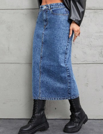 Fusta SHEIN, albastru