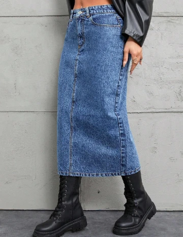 Fusta SHEIN, albastru